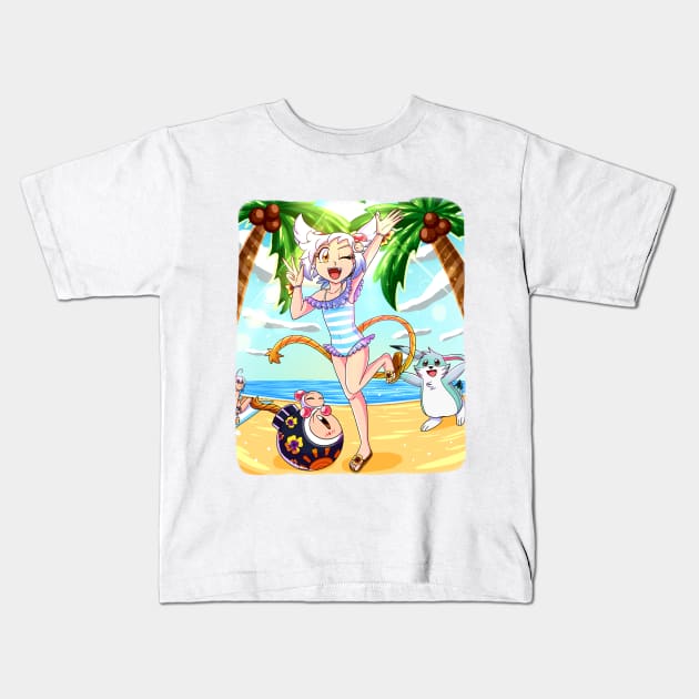 Shiron Swimsuit Kids T-Shirt by SailorBomber